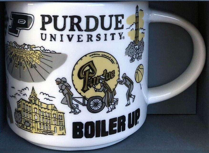 Starbucks Been There Purdue University mug