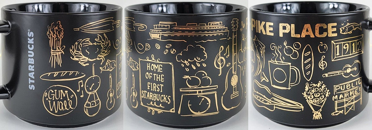 Starbucks® Pike Place Ground Coffee & Speckled Camping Mug Gift Set