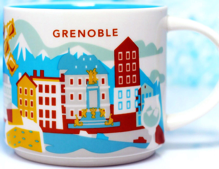 You Are Here – Grenoble – Starbucks Mugs