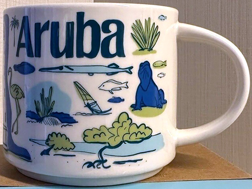 Starbucks Been There Aruba mug