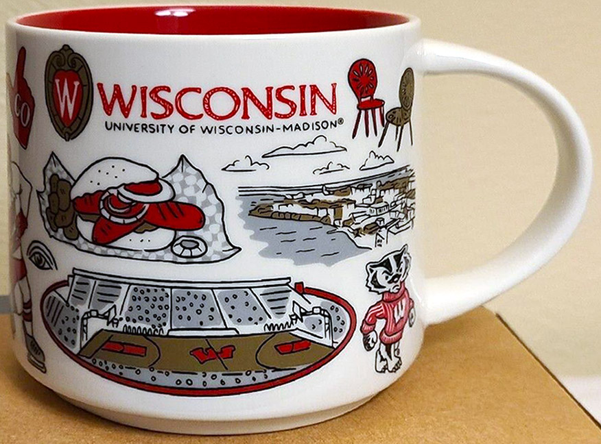Starbucks Been There University of Wisconsin-Madison mug
