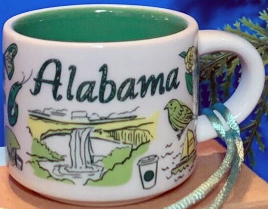 Starbucks Been There Ornament Alabama 2 mug