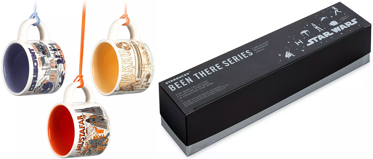 Coruscant, Jakku and Mustafar Starbucks® Mug Ornament Set – Been