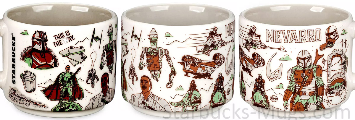 Nevarro, Naboo and Ahch-To Starbucks® Mug Ornament Set – Been There Series  – Star Wars