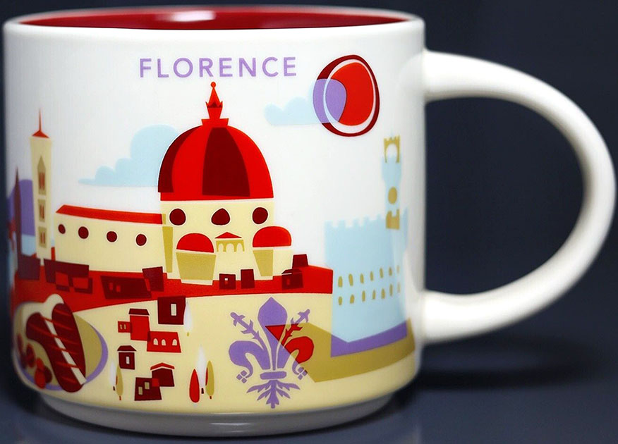 You Are Here – Florence – Starbucks Mugs