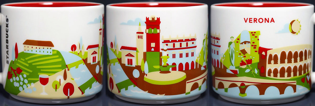 Starbucks Verona_Verona YAH City MUG 14oz - You Are Here