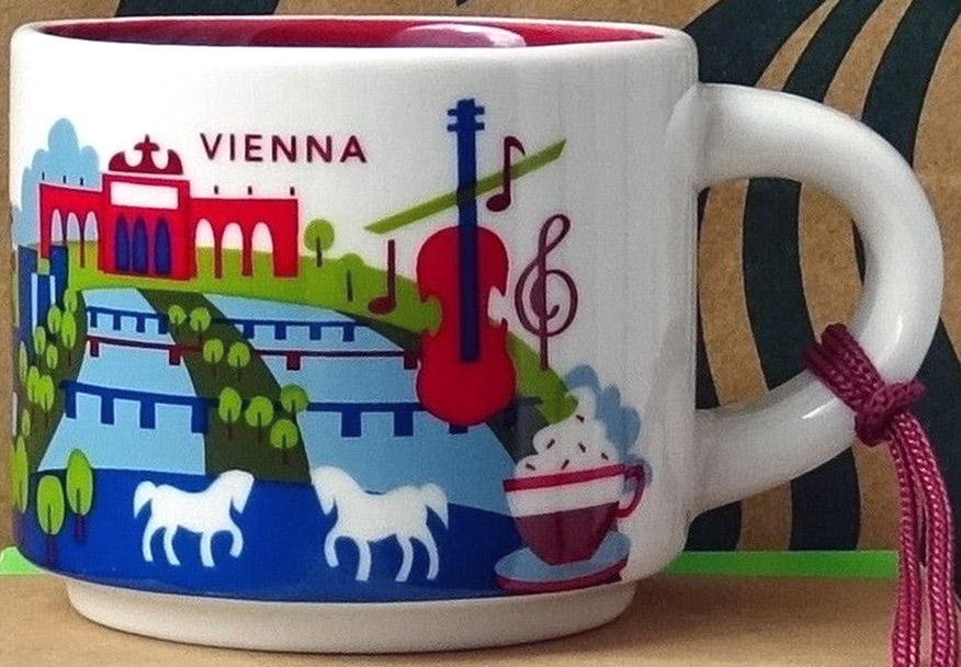 Starbucks Mug Austria XMAS You Are Here YAH 16 oz