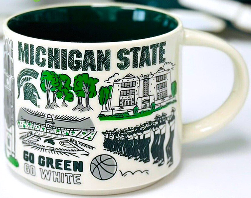 Starbucks Been There Michigan State mug
