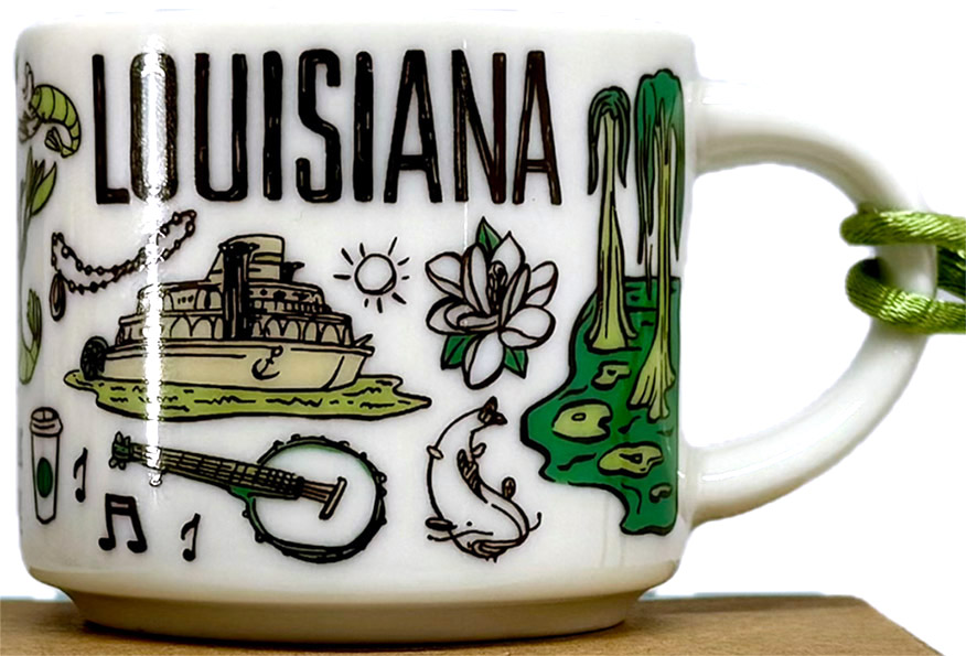 Starbucks Been There Ornament Louisiana 2 mug