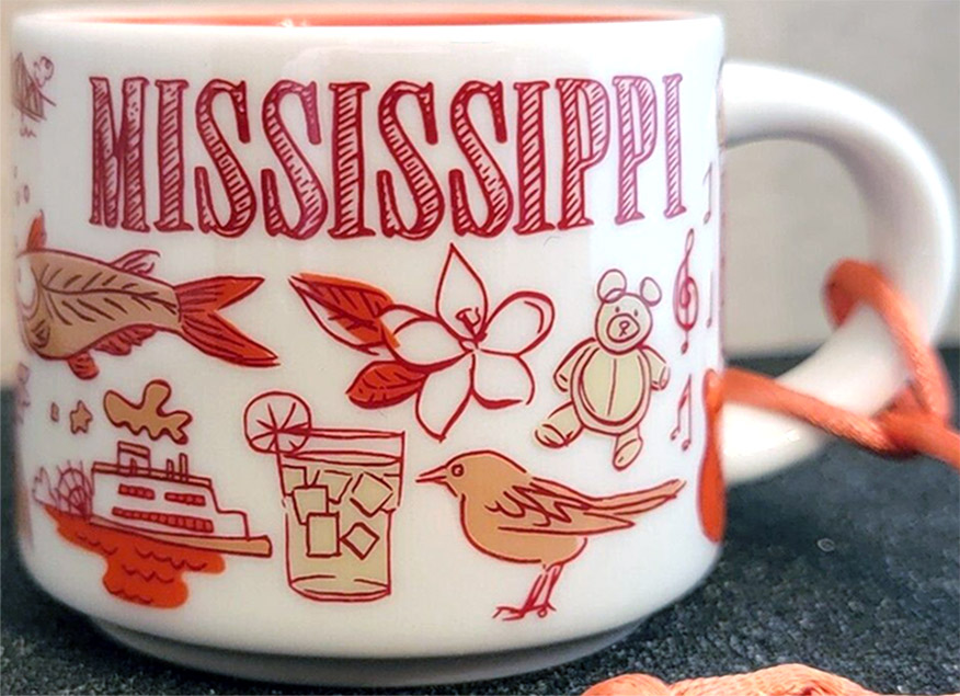 Starbucks Been There Ornament Mississippi 2 mug