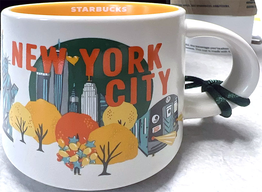 Starbucks Discovery Series Ornament New York City mug