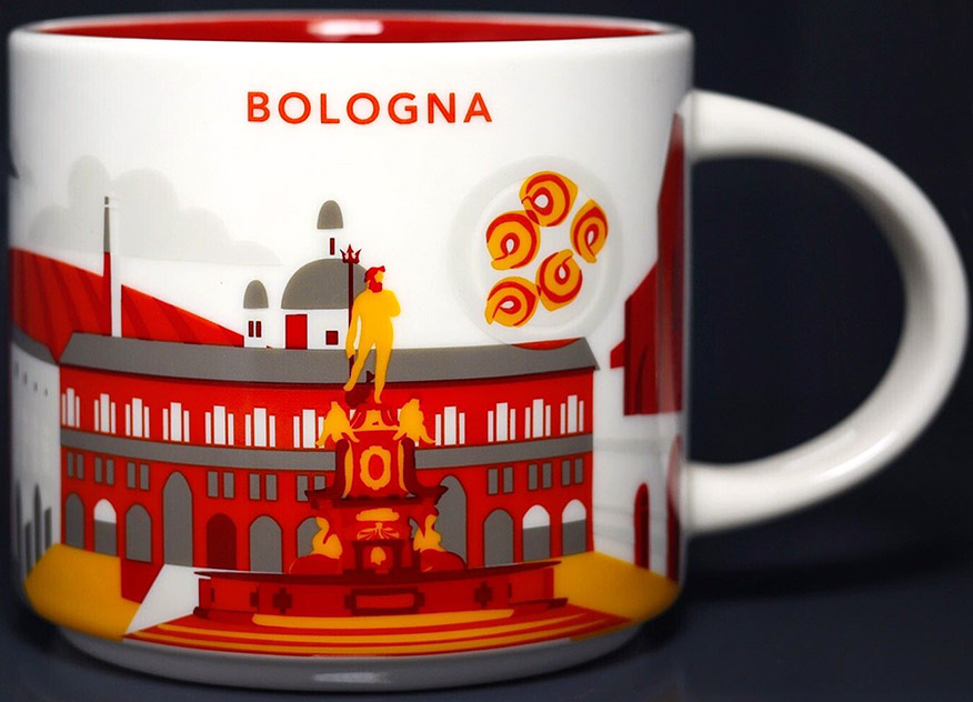 Starbucks You Are Here Bologna mug