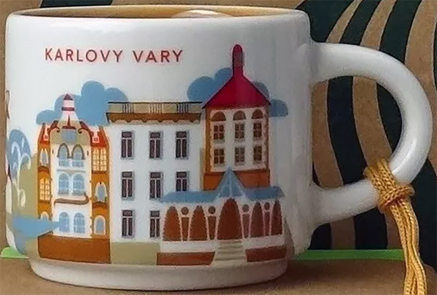 Starbucks You Are Here Ornament Karlovy Vary mug