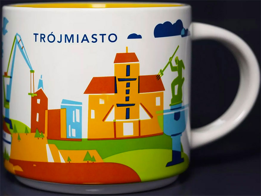 Starbucks You Are Here Trójmiasto mug