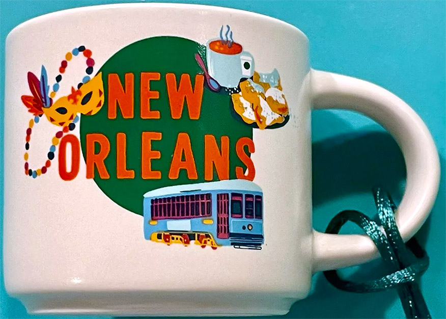 Starbucks Discovery Series Ornament New Orleans mug