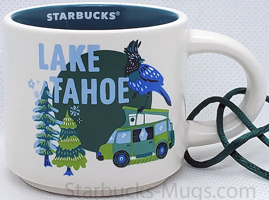 Starbucks Discovery Series Ornament Lake Tahoe mug