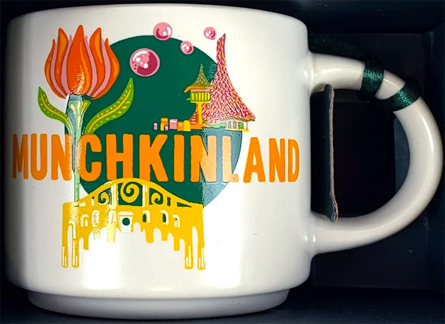 Starbucks Discovery Series Wicked Ornament Munchkinland mug